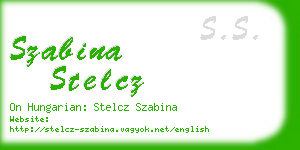 szabina stelcz business card